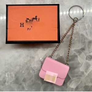 Mini Purse Keychain Charm with Gift Box